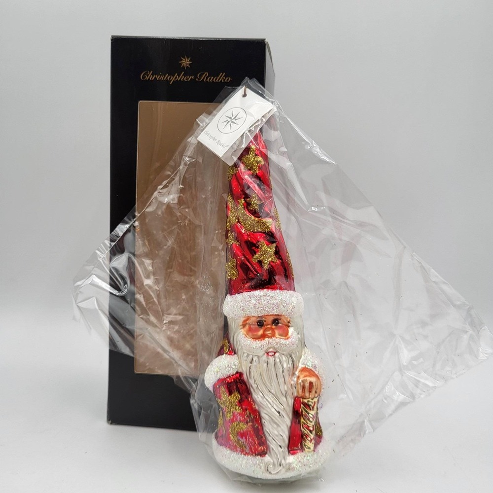 Christopher Radko "Magic Munchkin "Hand Blown Glass Christmas Ornament~ Sealed